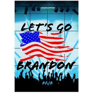 Lets Go Brandon FJB Rock Star VinDicktive Mens 100%Poly Short Sleeve T Shirt XL